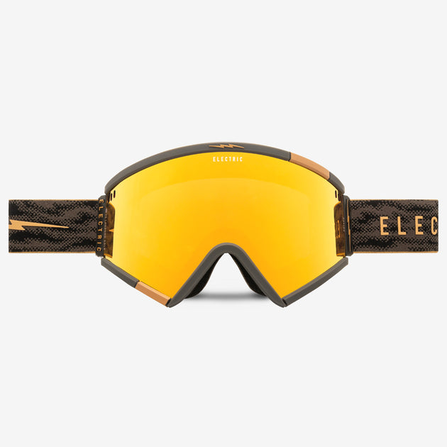 Electric Visual Roteck Snow Goggle - Fog Black Gold / Auburn Gold