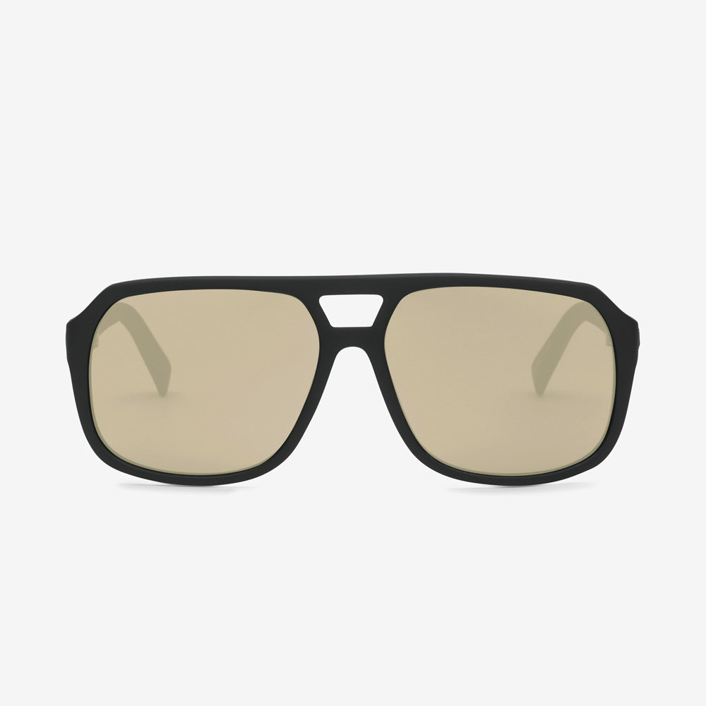 Electric Dude Sunglasses Matte Black with Amber Lens
