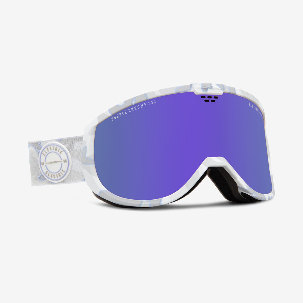 blue snowboard ski helmet white frame goggles White-Out & DX Black Ice snowboard helmet in black and blue Cam