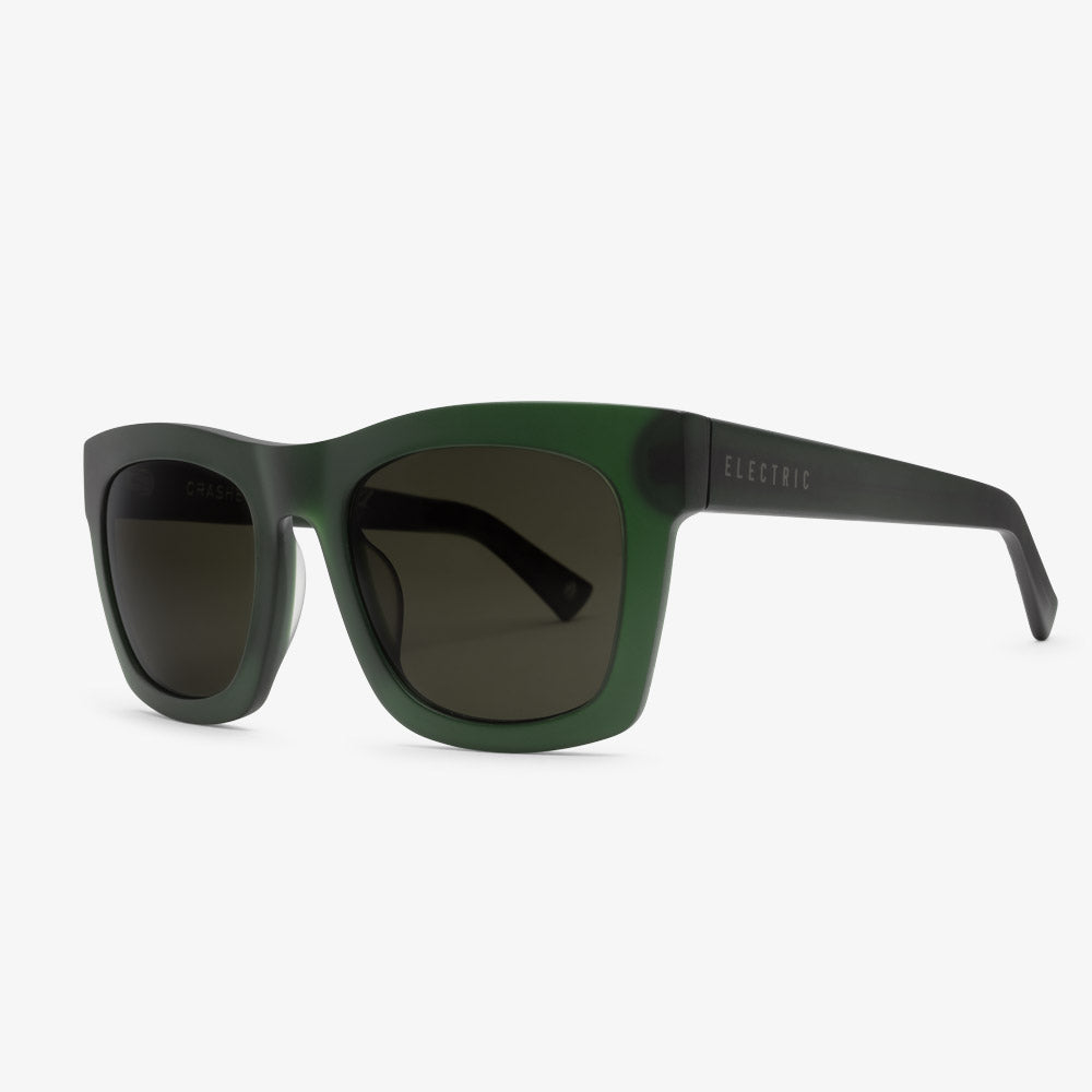 Electric Jason Momoa Crasher Sunglasses | Size 55, British Racing Green / Grey Polarized