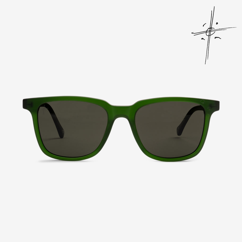 Electric Birch Sunglasses Jason Momoa British Racing Green Grey