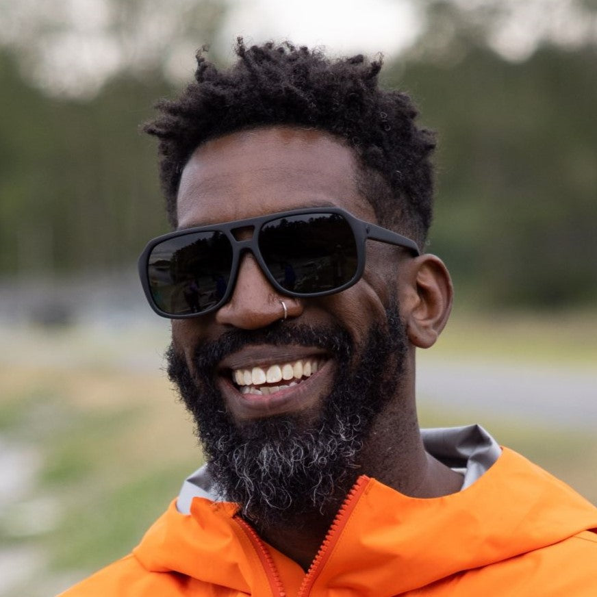 black goggles man Electric Dude Sunglasses