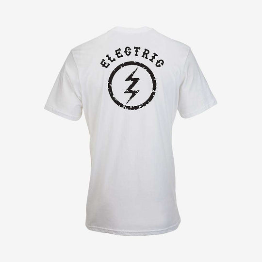 Circle Bolt T-Shirt - 100% cotton white tee unisex for men & women