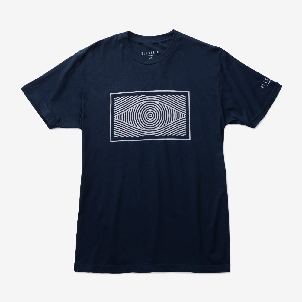 Electric Vision graphic t-shirt navy classic fit medium weight unisex tees