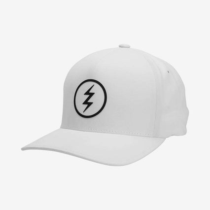 Volt Tech Electric Logo White Hat Headwear - Lightweight construction with integrated sweatband