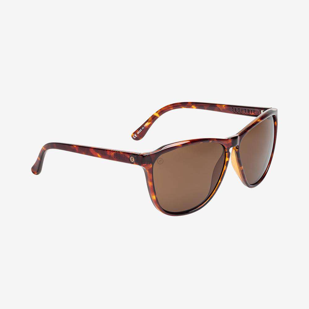 Electric Men's and Women's Sunglasses - Encelia - Gloss Tort / Bronze Polarized - Oversized Cat Eye Sunglasses