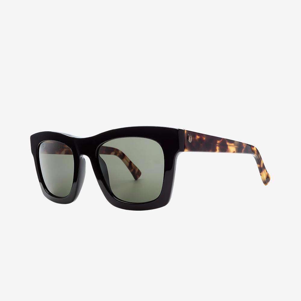 Electric mens and womens sunglasses Crasher obsidian tortoise polarized chunky square sunglasses. large sized frame