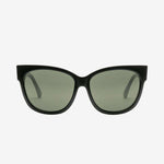 Electric Men's and Women's Sunglasses - Danger Cat - Gloss Black / Grey Polarized - Oversized Cat Eye Sunglasses
