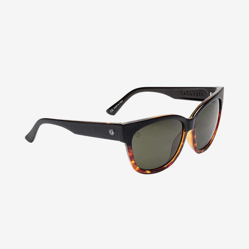 Electric Men's and Women's Sunglasses - Danger Cat - Darkside Tort / Grey Polarized - Oversized Cat Eye Sunglasses
