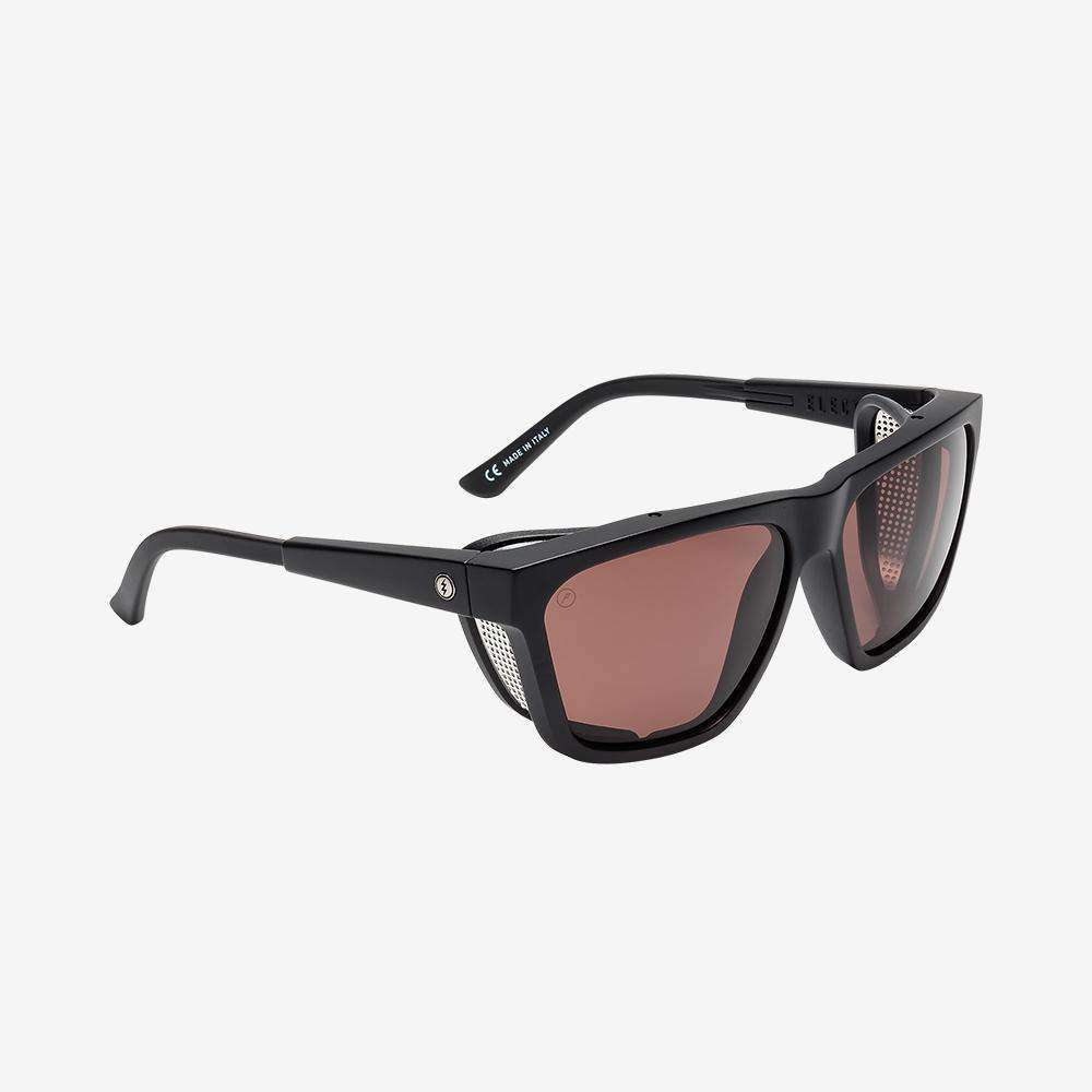 Electric Men's and Women's Sunglasses - Road Glacier - Matte Black / Rose Polarized Pro - Polarized Sport Square Sunglasses
