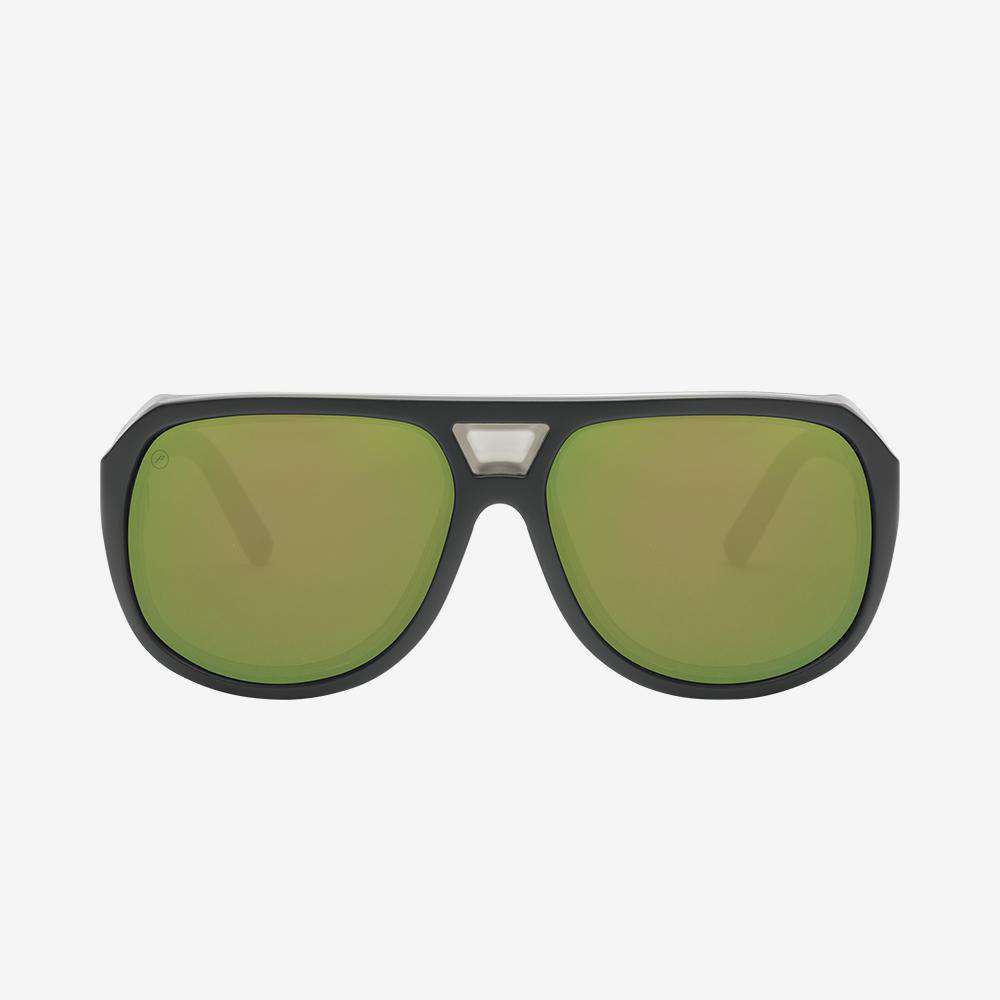 Electric Men's and Women's Sunglasses - Stacker - Matte Black / Bronze Green Polarized Pro - Side Shield Sunglasses
