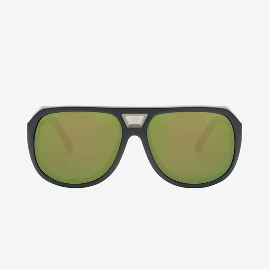 Electric Men's and Women's Sunglasses - Stacker - Matte Black / Bronze Green Polarized Pro - Side Shield Sunglasses