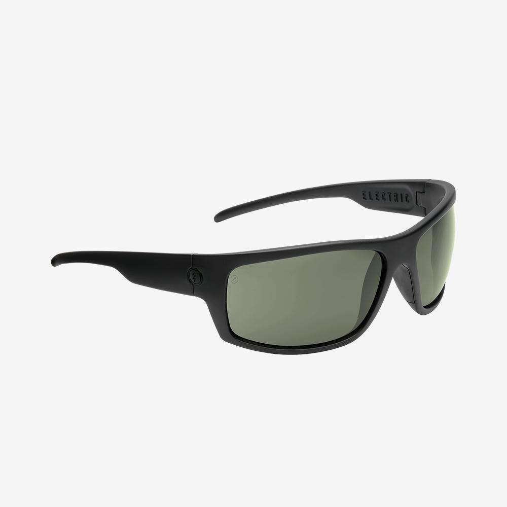 Electric Men's and Women's Sunglasses - Tech One XL Sport - Matte Black / Grey Polarized - Sport Wide Frame Wrap Around Sunglasses