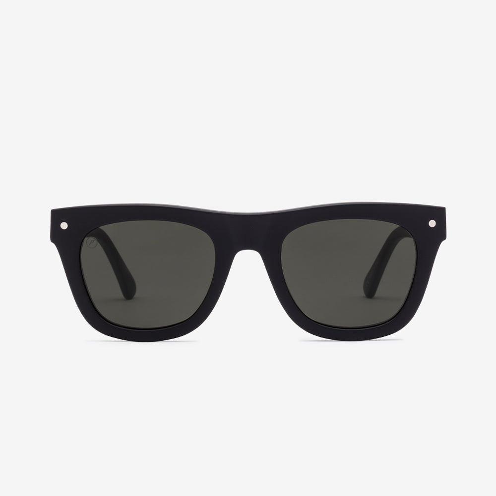 Cocktail Sunglasses grey polarized lenses matte black frames made in Italy