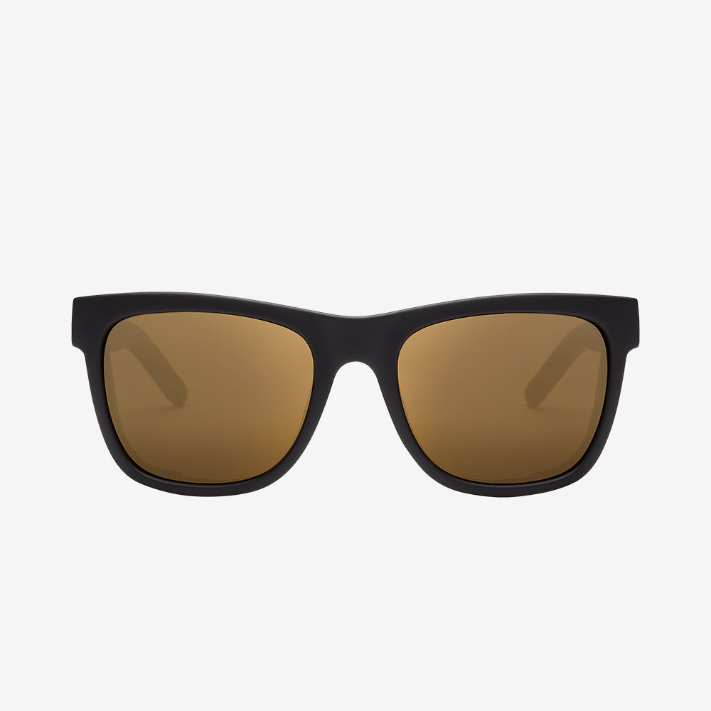 Electric Men's Sunglasses - JJF12 - Matte Black / Bronze Polarized Pro - Polarized Retro Square Sunglasses