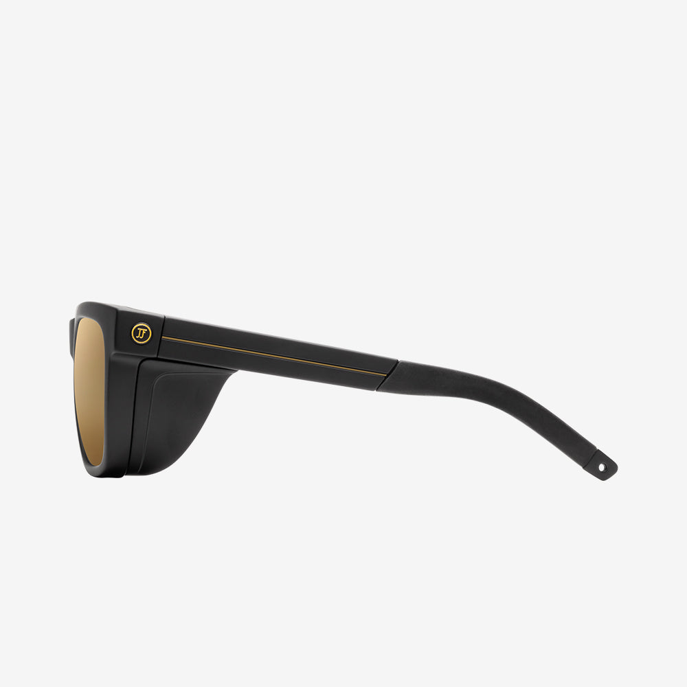Electric Men's Sunglasses - JJF12 - Matte Black / Bronze Polarized Pro - Polarized Retro Square Sunglasses