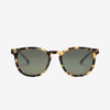Electric Men's and Women's Sunglasses - Oak - Gloss Spotted Tort Bio Acetate / Grey Polarized - Polarized Round Full-Rim Sunglasses