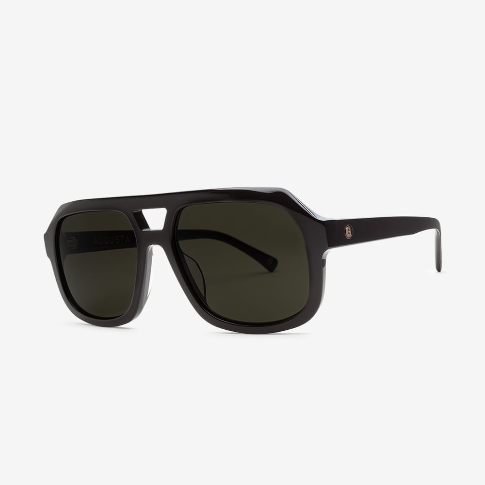 Electric Augusta Sunglasses, Gloss Black / Grey Polarized