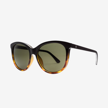 Electric Men's and Women's Sunglasses - Palm - Darkside Tort / Grey Polarized - Polarized Oversized Cat Eye Sunglasses