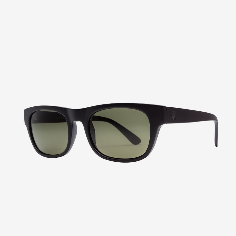 Electric Men's and Women's Sunglasses - Pop - Matte Black / Grey Polarized - Old School Square Sunglasses