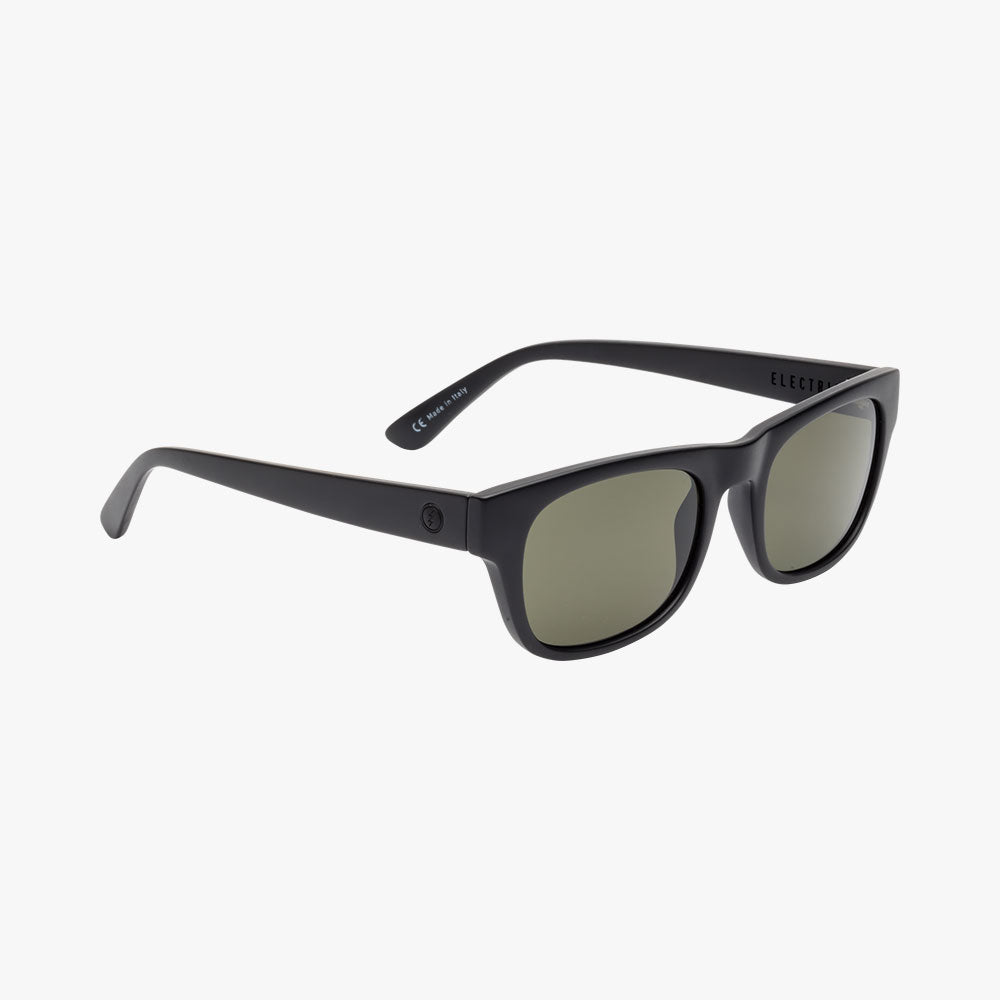 Electric Men's and Women's Sunglasses - Pop - Matte Black / Grey Polarized - Old School Square Sunglasses